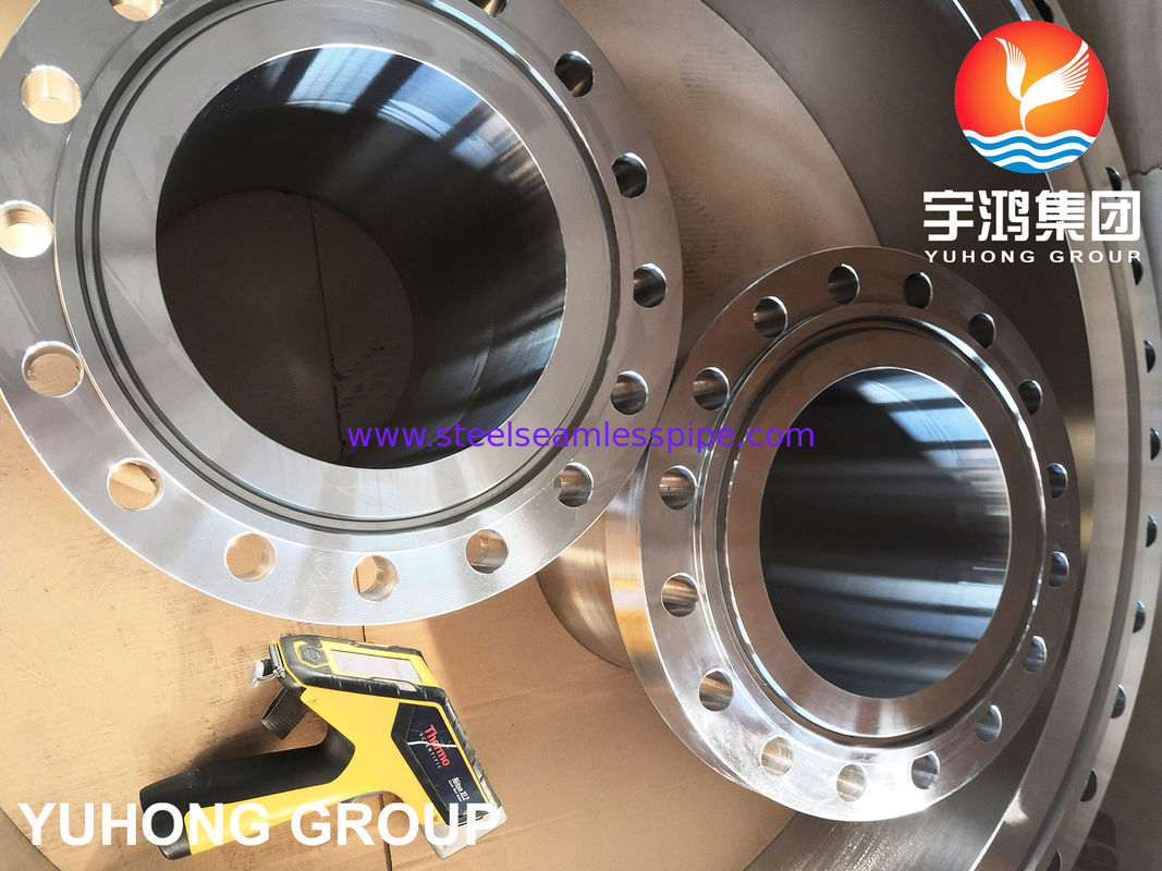 ASTM A182 F310 स्टेनलेस स्टील वेल्ड नेक फोल्डेड फ्लैंज RTJ ASME B16.5