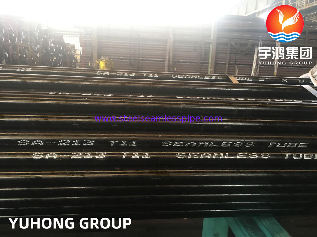 SA213 T11 / 13CrMo4-5 मध्यम-उच्च तापमान सेवा के लिए सीमलेस मिश्र धातु स्टील ट्यूब, गर्म लुढ़का हुआ / ठंडा समाप्त