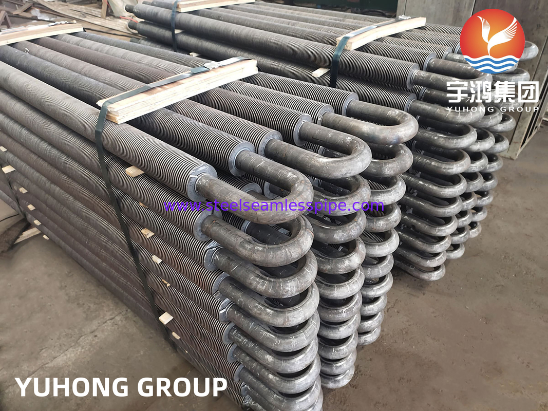 कार्बन स्टील U Bend HFW Fined Tube ASTM A106 Gr.B हीट एक्सचेंजर के लिए