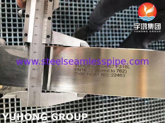 जल उपचार संयंत्रों के लिए स्टेनलेस स्टील फ्लैंग्स पर स्लिप ASTM A 182 GR F316L