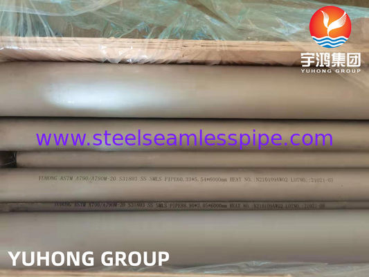 ASTM A790 UNS S32750(2507, 1.4410), सुपर डुप्लेक्स स्टेनलेस स्टील पाइप, PREN>40