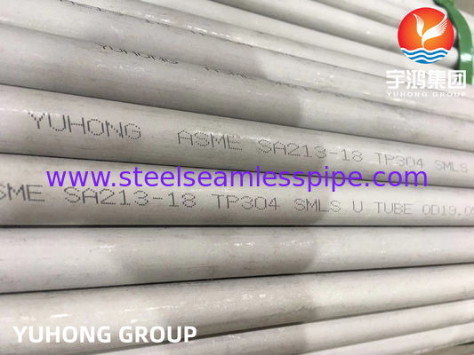 हीट एक्सचेंजर सीमलेस यू बेंड ट्यूब TP304/304L / TP316L TP310S TP316Ti TP321/321H, TP347, TP317, 100% ET / HT / UT