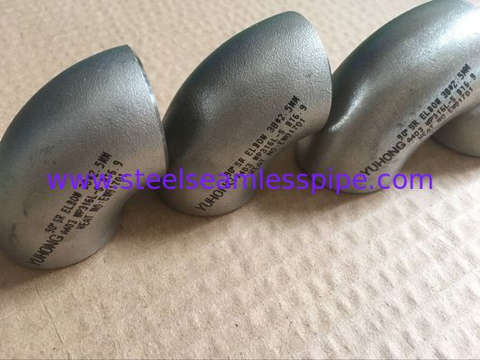 स्टेनलेस स्टील बट वेल्ड फिटिंग कम 90 डिग्री कोहनी 1/2 "से 60" कम करें sch40 sch80 sch160 XXS B16.9