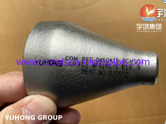 A403 WP316L केन्द्रित कम करनेवाला स्टेनलेस स्टील बट वेल्ड फिटिंग पाइपिंग सिस्टम