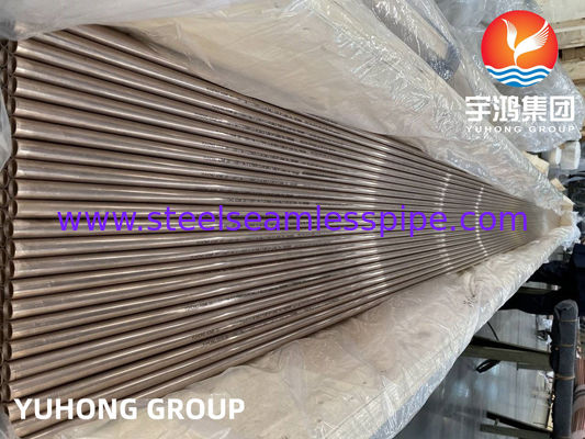 कॉपर निकल मिश्र धातु ट्यूब ASTM B111 C70600 / CuNi10Fe1Mn, हीट एक्सचेंजर / कंडेनसर / कूलिंग एप्लीकेशन
