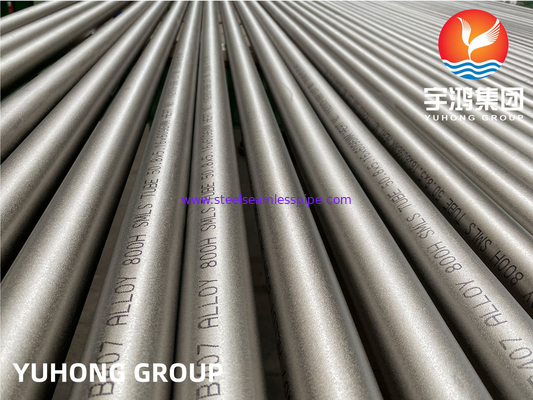 ASTM B407 / ASME SB407 मिश्र धातु 800H / UNS N08810 निकल आयरन क्रोमियम मिश्र धातु सीमलेस पाइप