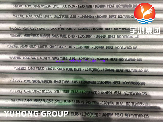 ASTM SB622 N10276 C276 निकेल मिश्र धातु स्टील ट्यूब सीमलेस ट्यूब 15.88MM * 1.245MM * 1604MM