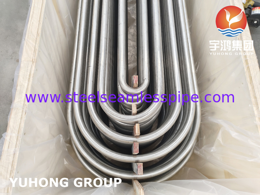 A213 TP304 स्टेनलेस स्टील उज्ज्वल ANNEALED यू झुकने ट्यूब निर्बाध
