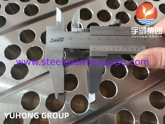 ASTM A182 / ASME SA182 F316L स्टेनलेस स्टील ट्यूबशीट हीट एक्सचेंजर पार्ट