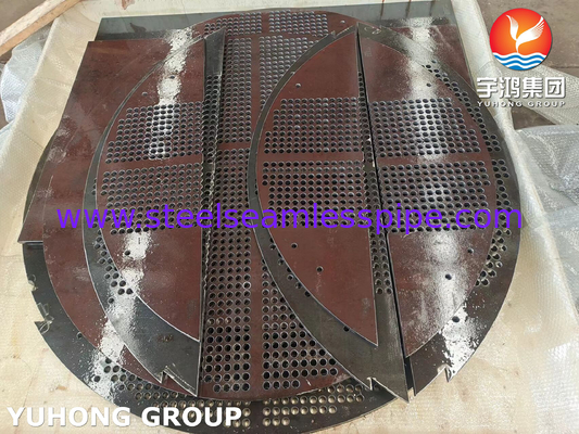 ASME SA516 GR.70N हीट एक्सचेंजर अनुप्रयोग के लिए डबल सेगमेंटल बफ़ल