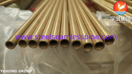 ASME SB111 ASTM B111 C68700 O61 वाष्पीकरण के लिए एल्यूमीनियम पीतल सीमलेस ट्यूब L1M