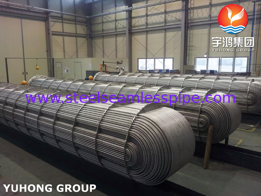 ASME SA213 TP316L स्टेनलेस स्टील ट्यूब बंडल हीट एक्सचेंजर पार्ट्स
