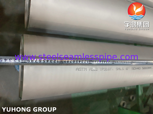 ASTM A511 TP316 316L 1.4404 स्टेनलेस स्टील सीमलेस पाइप अचारित एबीएस प्रमाणन
