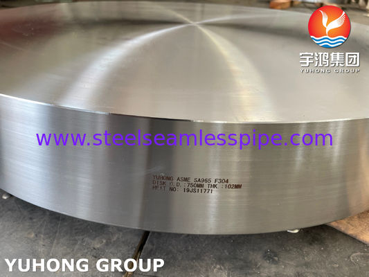ASME SA965 F304 डिस्क और SA266 GR.2 रिंग गर्मी एक्सचेंजर भाग के लिए