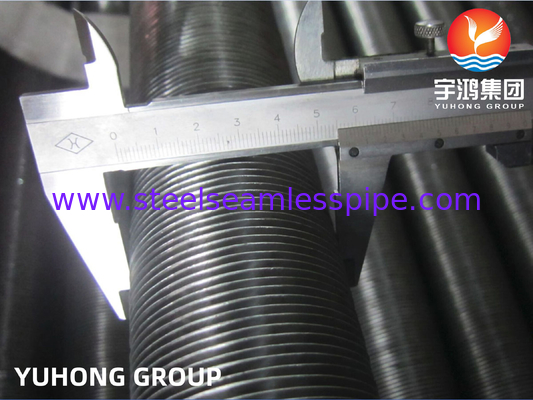 एम्बेडेड जी प्रकार फिनड ट्यूब ASME SA210 Gr.A1 अल्युमिनियम Al1060 के साथ सीमलेस ट्यूब