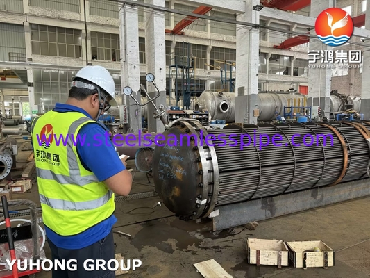 ट्यूब बंडल ASME U STAMP D-E05C ASME SA179 कार्बन स्टील सीमलेस ट्यूब के साथ ASME SA266 Gr.2N ट्यूब शीट