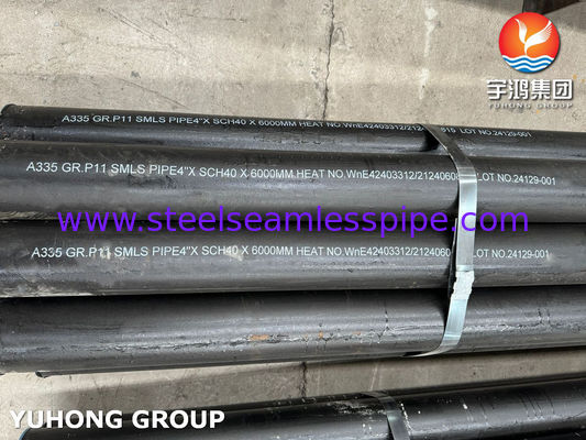 हीटर रेडिएंट सेक्शन के लिए ASTM A335 ग्रेड P11 मिश्र धातु स्टील सीमलेस पाइप