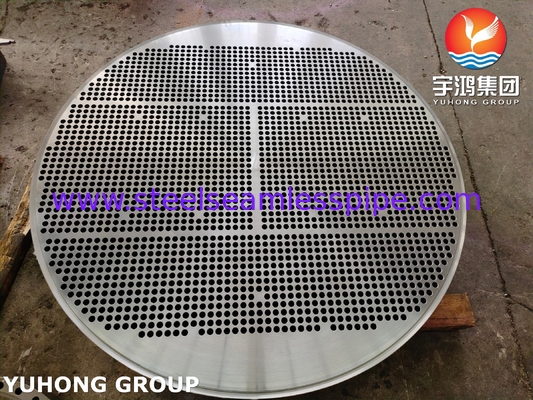 मिश्र धातु स्टील ट्यूब शीट ASTM A335 ASME SA335 F5N OD 1761MM*182MM 2476HOLES*19.25MM हीट एक्सचेंजर अनुप्रयोग