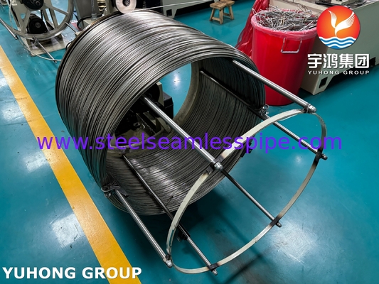 ISO9626 SUS304 मेडिकल सुई ट्यूब विनिर्माण के लिए स्टेनलेस स्टील रोल्ड कैपिलरी ट्यूब