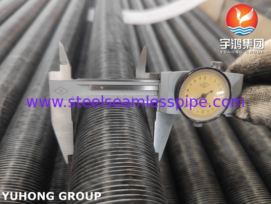 ASME SA209 TP304 स्टेनलेस स्टील एम्बेडेड फिन ट्यूब फिन टाइप जी एल्यूमीनियम 1060 फिन के साथ