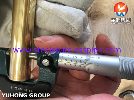 कंडेनसर और हीट एक्सचेंजर अनुप्रयोग के लिए ASTM B111 / ASME SB111 C44300 कॉपर निकल ट्यूब