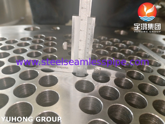 ASTM A182 F316L स्टेनलेस स्टील हीट एक्सचेंजर ट्यूबशीट