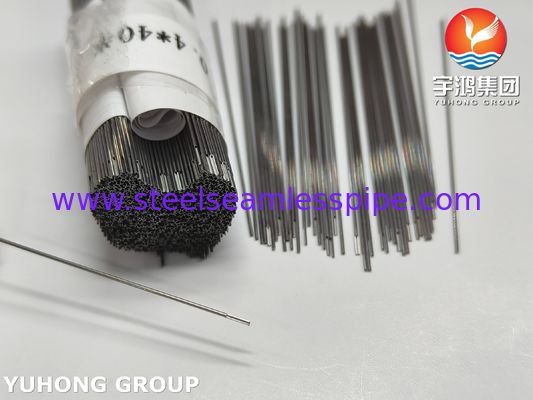 27G स्टेनलेस स्टील 304 एंडोडॉन्टिक इरिगेशन नीडल ट्यूब, नॉच्ड टिप, ISO9626