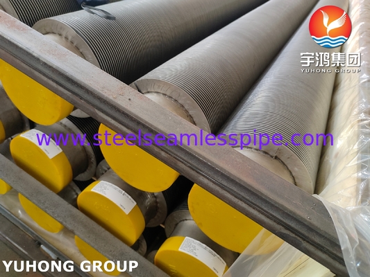 ऊष्मा विनिमयकों के लिए ASTM A376 TP347H HFW ठोस फिन ट्यूब