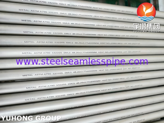 ASTM A790 S32205 सीमलेस डुप्लेक्स स्टेनलेस स्टील ट्यूब अपतटीय अनुप्रयोगों के लिए उच्च शक्ति संक्षारण प्रतिरोधी