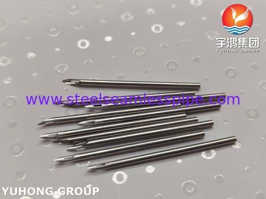 हेमोडायलिसिस थेरेपी के लिए SUS304 मेडिकल AV फिस्टुला सुई ट्यूब, बैक आई बेवेल टिप