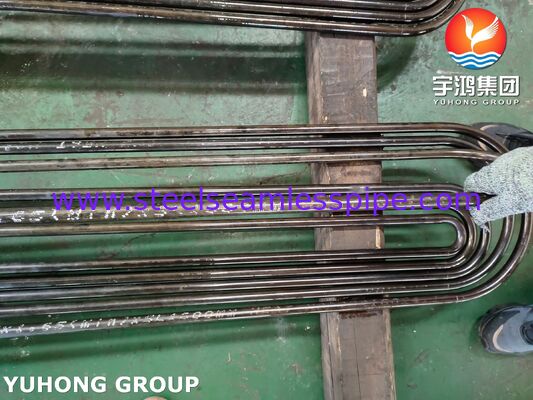 परमाणु ऊर्जा संयंत्र के लिए ASTM A213 T9 मिश्र धातु इस्पात हीट एक्सचेंजर ट्यूब, कोल्ड ड्रॉन यू-बेंड ट्यूब
