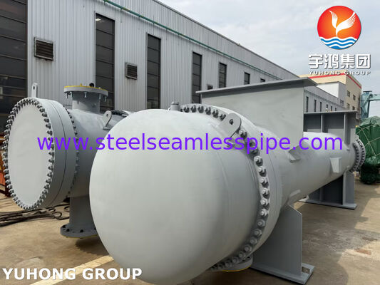 स्टेनलेस स्टील फिक्स्ड ट्यूबशीट हीट एक्सचेंजर ASME SA213 TP304/316L ट्यूब और ASME SA182 F304/316L ट्यूबशीट के साथ जंग प्रतिरोधी अनुप्रयोगों के लिए