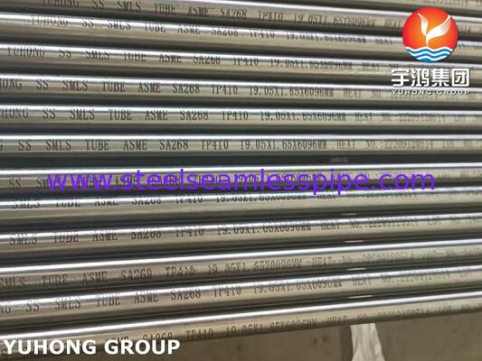 ASME SA268 TP410 / 1.4006 / X12Cr13 बिजली उत्पादन के लिए स्टेनलेस स्टील सीमलेस ट्यूब