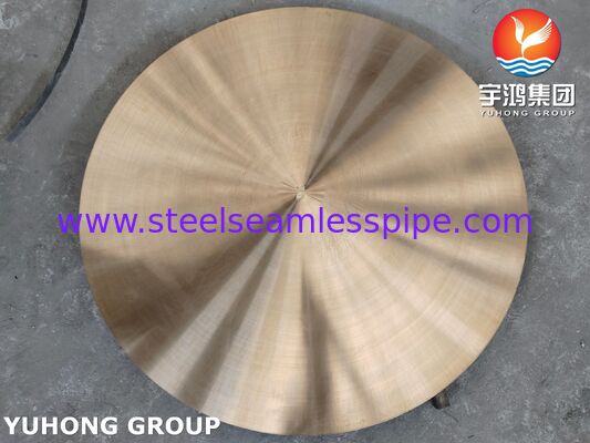 ASME SB171 UNS C46400 नौसेना पीतल प्लेट खोदा रिक्त सर्कल तांबा मिश्र धातु फोर्जिंग डिस्क