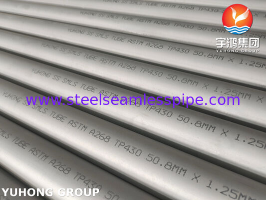 ASTM A268 TP430 1.4016 हीट एक्सचेंजर के लिए सीमलेस स्टेनलेस स्टील ट्यूब