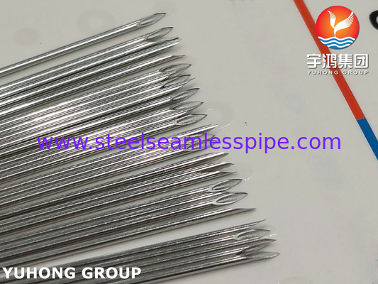 मेडिकल स्टेनलेस स्टील इंजेक्शन सुई ट्यूब के लिए हाइपोडर्मिक ISO9626 SUS304