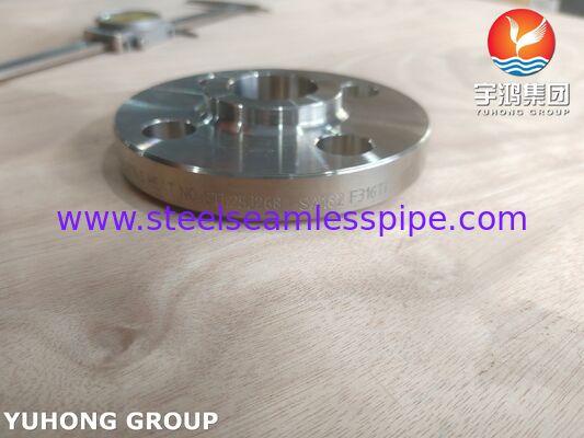 ASME SA182 F316Ti / UNS S31635 स्टेनलेस स्टील फ्लैंज प्रेशर वेसल्स के लिए नोजल फ्लैंज