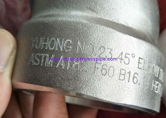 ASTM A182 F60 1 '' - 4 '' CL.3000 # ELBOW TEE SWAGE REDUCER B16.11 ड्यूप्लेक्स स्टील जालीदार जाली