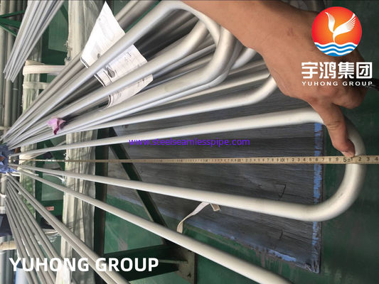 UNS NO6625/Din 2.4856/ASTM B444 Inconel 625 U Bend Tube रासायनिक प्रक्रिया उपकरण NDT उपलब्ध