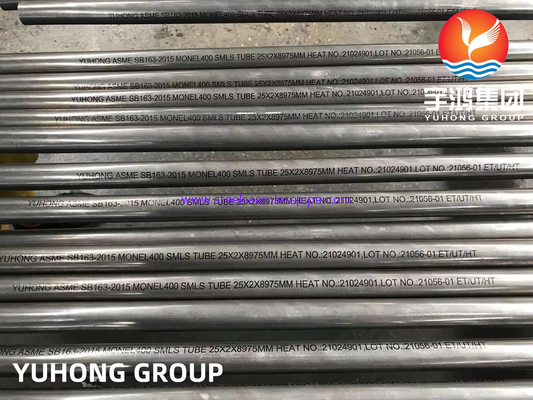 ASTM B163 Monel 400 / UNS N04400 कॉपर निकल मिश्र धातु पाइप तेज सतह