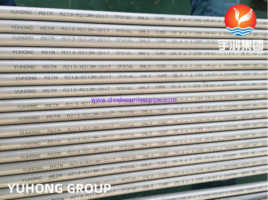 ASME SA213 TP316L (EN 10216-5) स्टेनलेस स्टील सीमलेस ट्यूब बॉयलर के लिए आवेदन करें