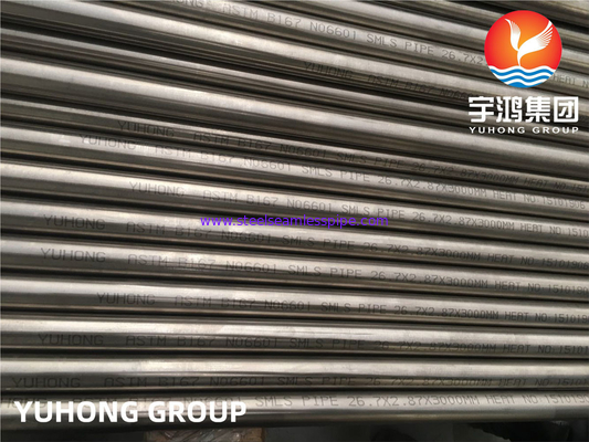 ASTM B167, ASME SB167 Inconel 601 UNS N06601 निकेल मिश्र धातु स्टील सीमलेस पाइप